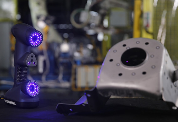 Синий лазерный 3D-сканер