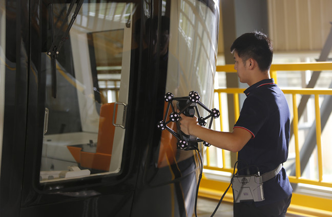 Беспроводное 3D -лазерное сканирование для 3D измерения и проверки