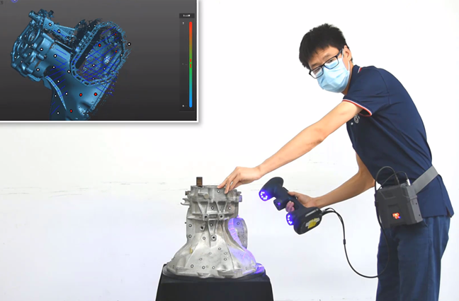 Беспроводное сканирование для 3D -проверки